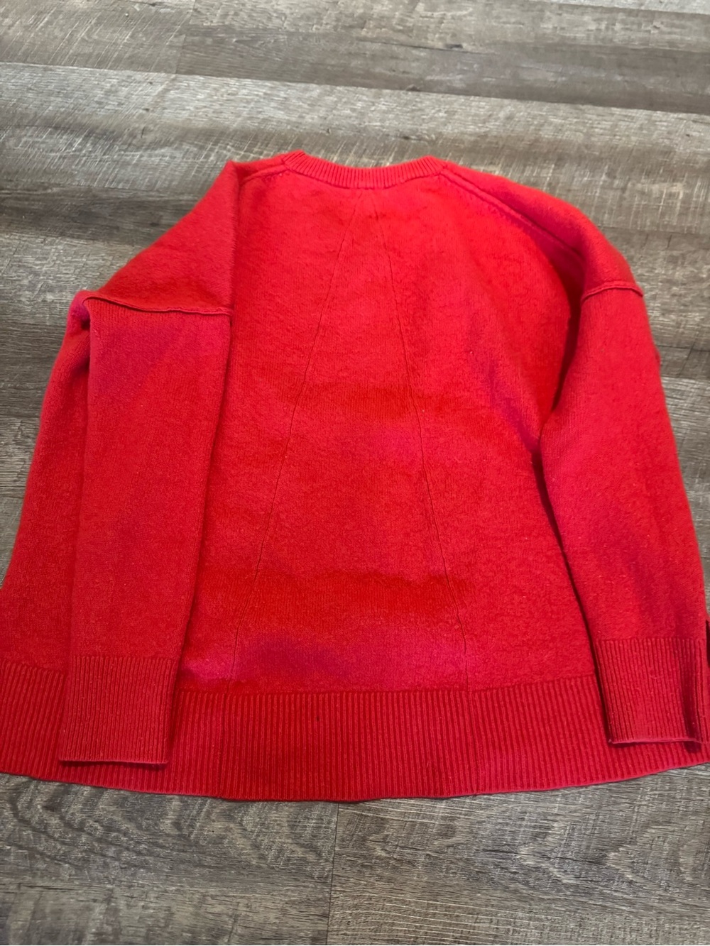 Athleta Red Wool & Cashmere Blend Crewneck Sweater - Picture 4 of 5